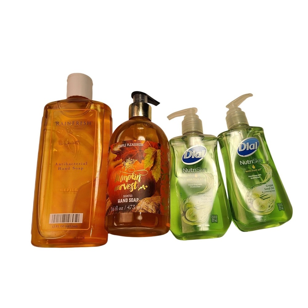 Dial NutriSkin Simple Pleasures Pumpkin RainFresh Hand Soap Bundle 4 Bottles